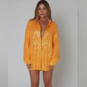 SLA The Lable sequin T-shirt dress size S worn once